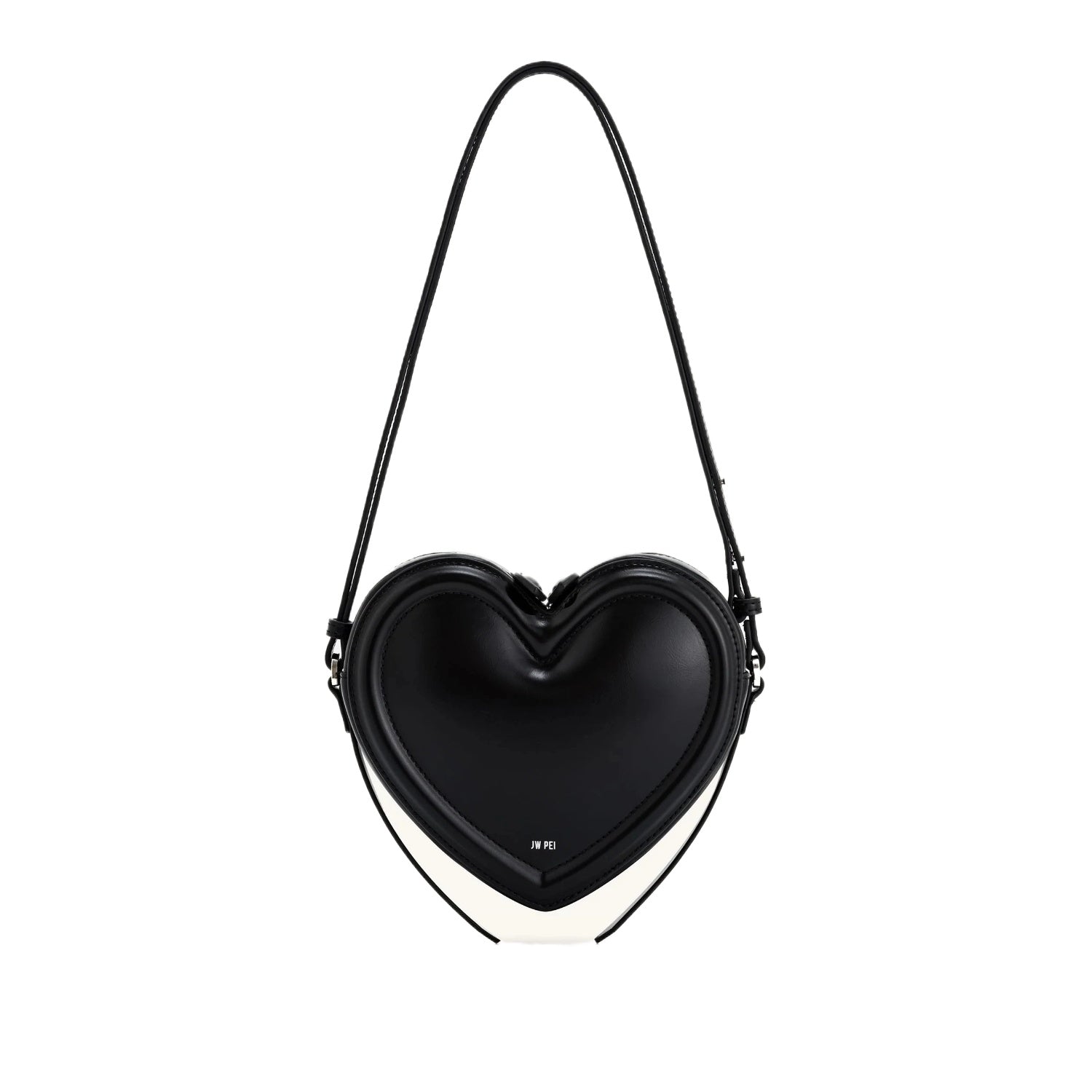 Burgundy Heart Shoulder Bag