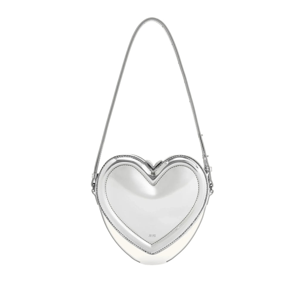 Burgundy Heart Shoulder Bag