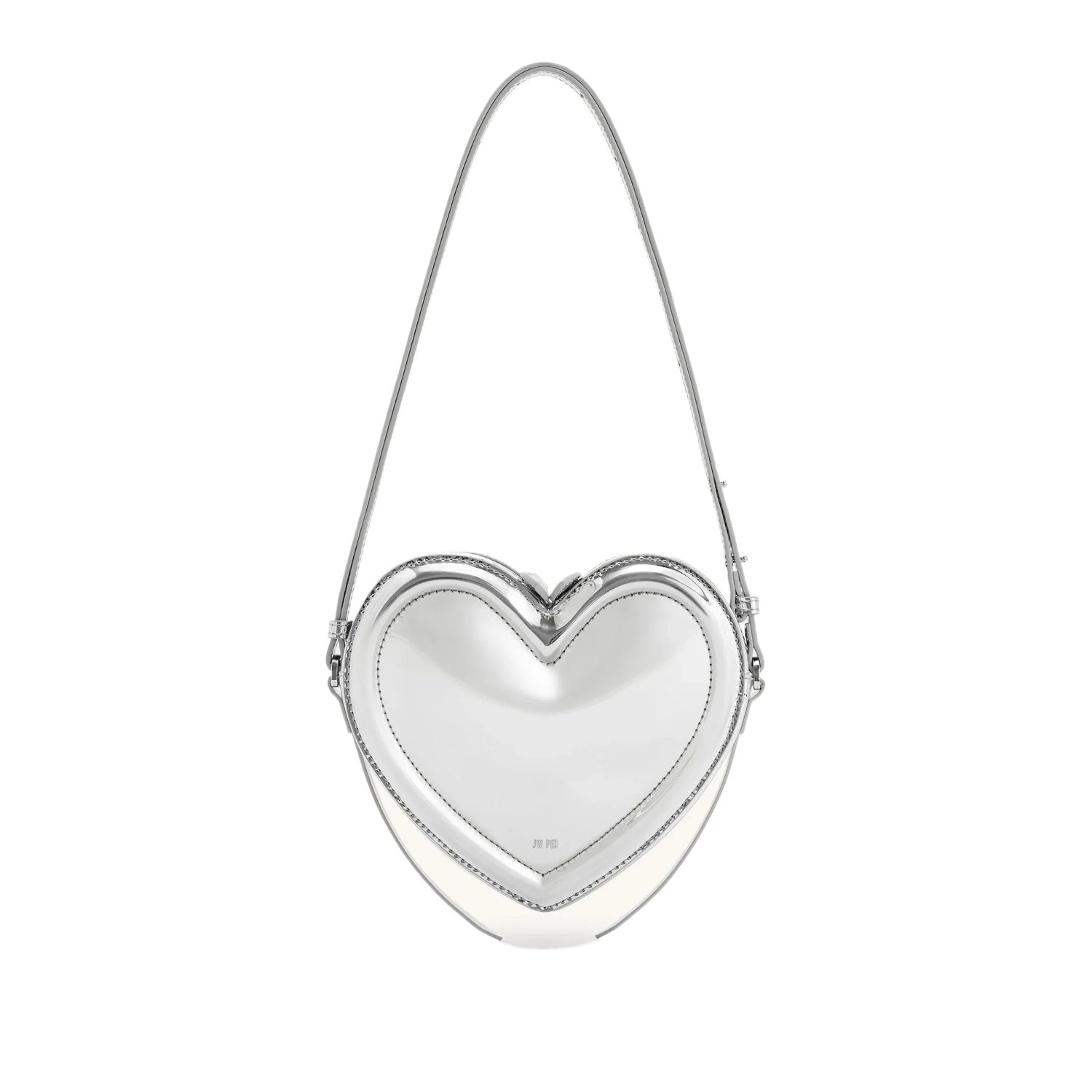 Burgundy Heart Shoulder Bag