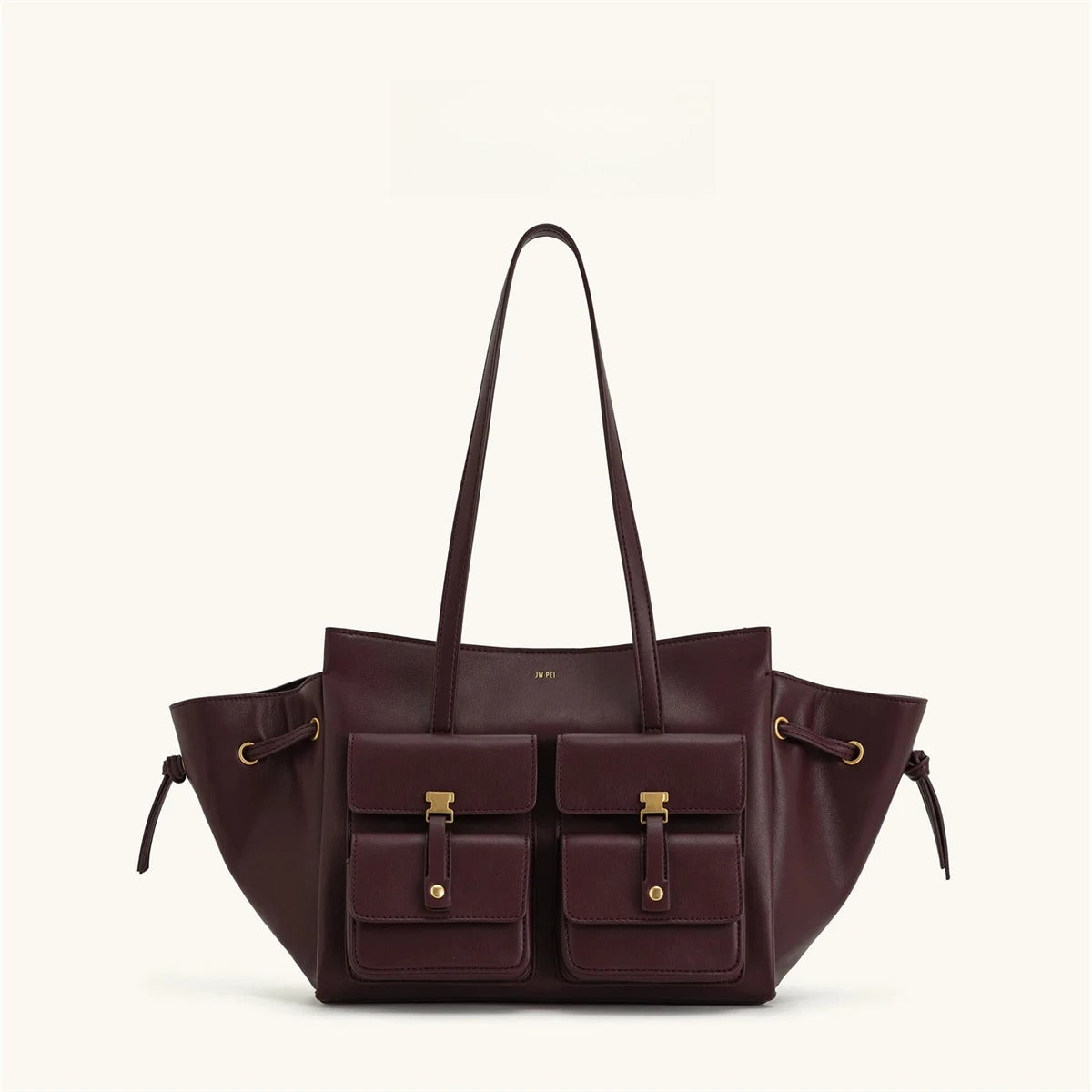 Tan Multi Pocket Tote Bag