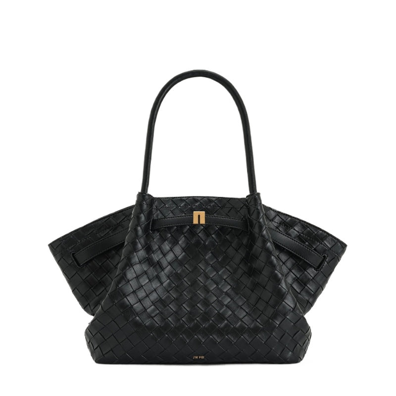 Black Structured Tote Bag